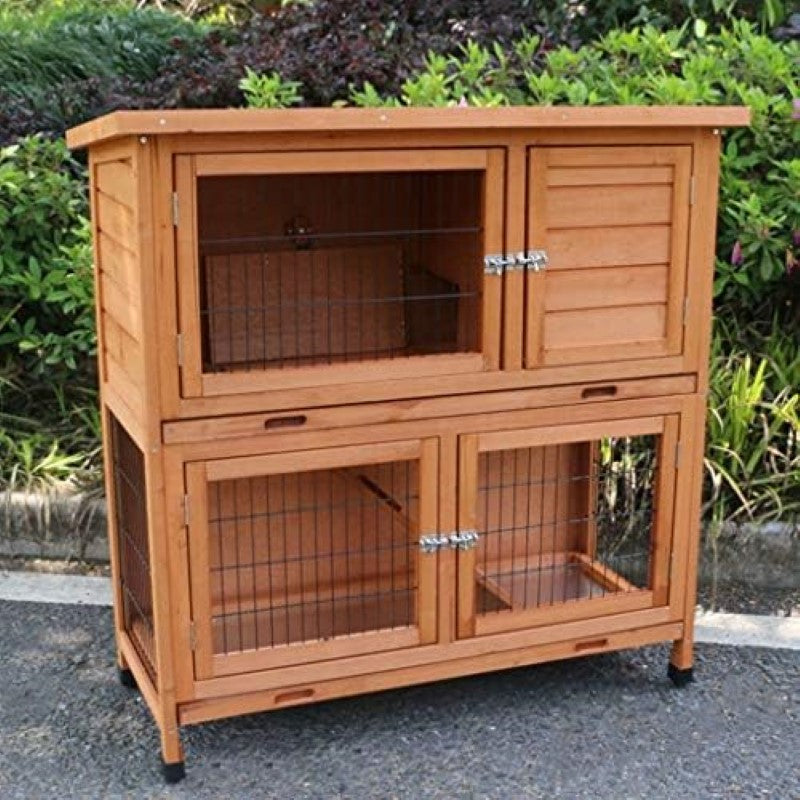 Wooden Rabbit Hutch Chicken Coop