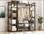 Clothes Rail Garment Rack – Bamboo Portable Closet with Storage Shelves and Hanging Rail (130x30x150cm)