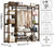 Clothes Rail Garment Rack – Bamboo Portable Closet with Storage Shelves and Hanging Rail (130x30x150cm)