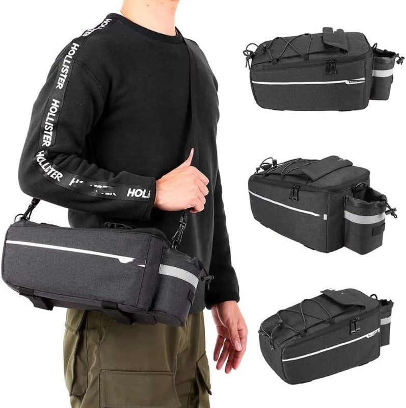 Bike Rear Seat Bag - 10L Waterproof Bicycle Trunk Pannier Bag
