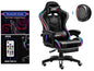 Gaming Chair with RGB Lights – Ergonomic Gaming Chair with Footrest & Speakers