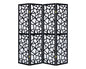 4 Panel Wood Frame Screen Room Divider