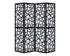 4 Panel Wood Frame Screen Room Divider