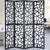 4 Panel Wood Frame Screen Room Divider