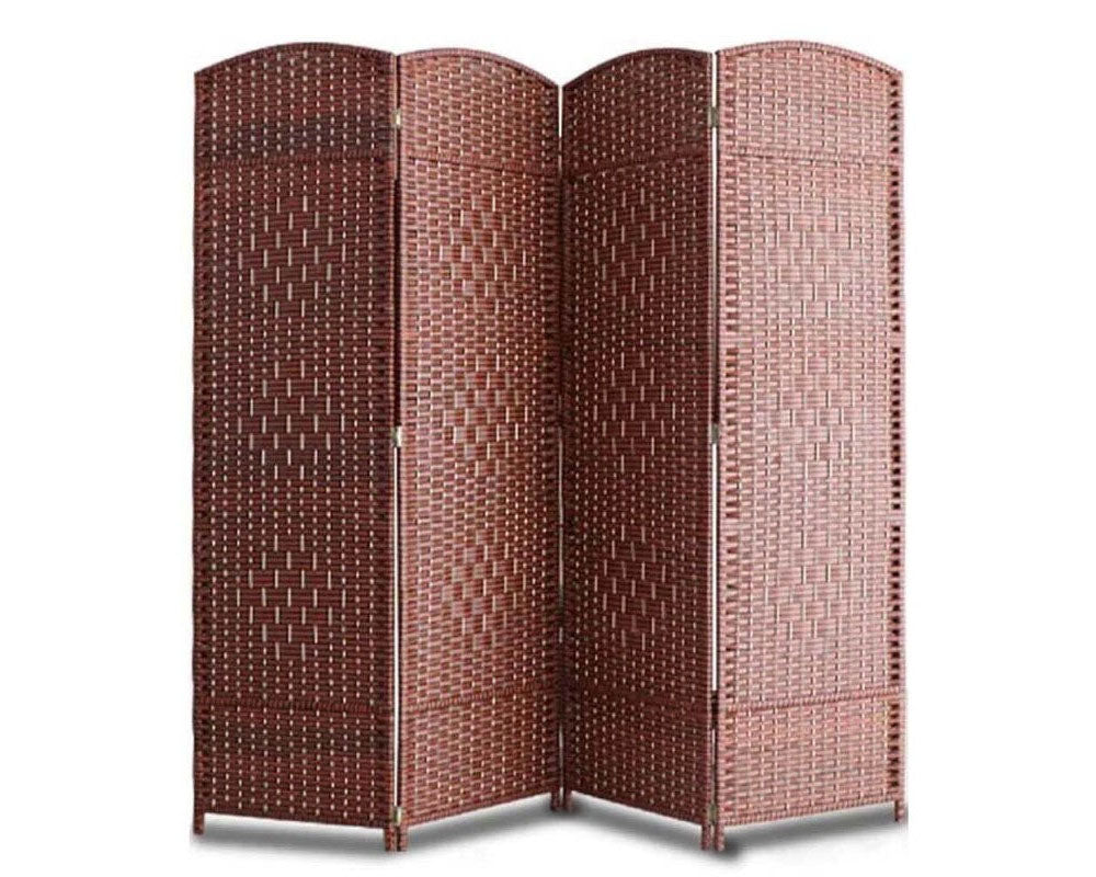 1.5M Rattan Style Room Divider Screen