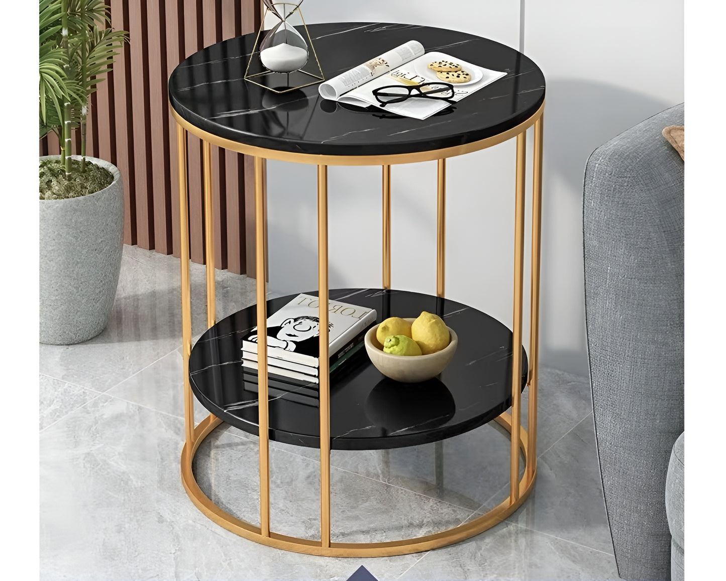 Coffee Table – Round Marble Coffee Table