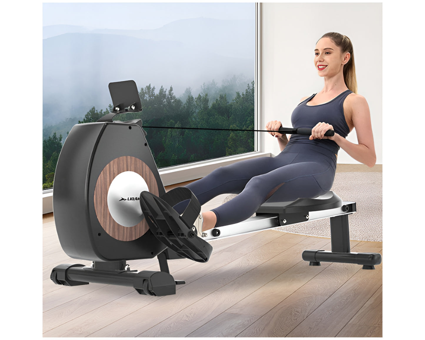 Double Track Rowing Machine Fitness Machine