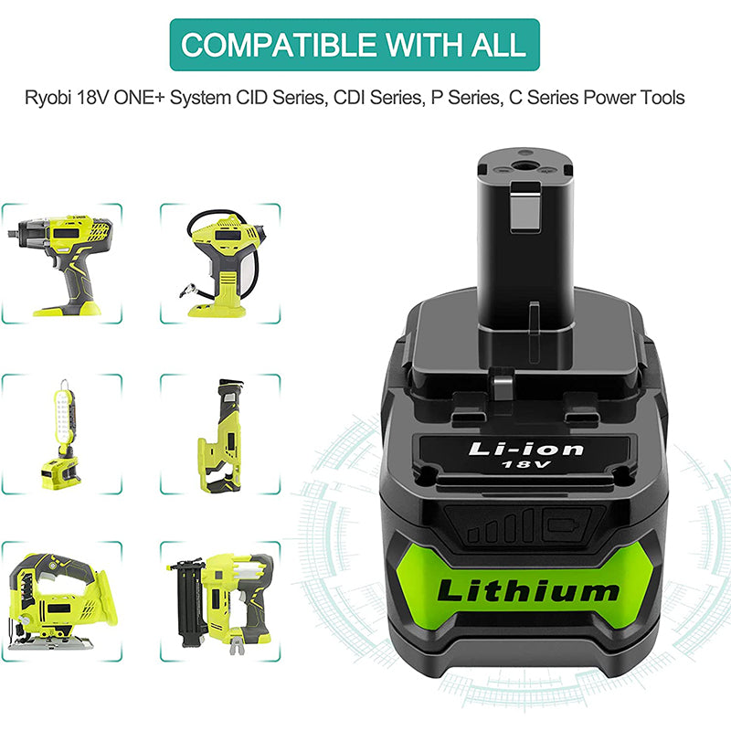 Replacement Ryobi 18V 4AH Battery