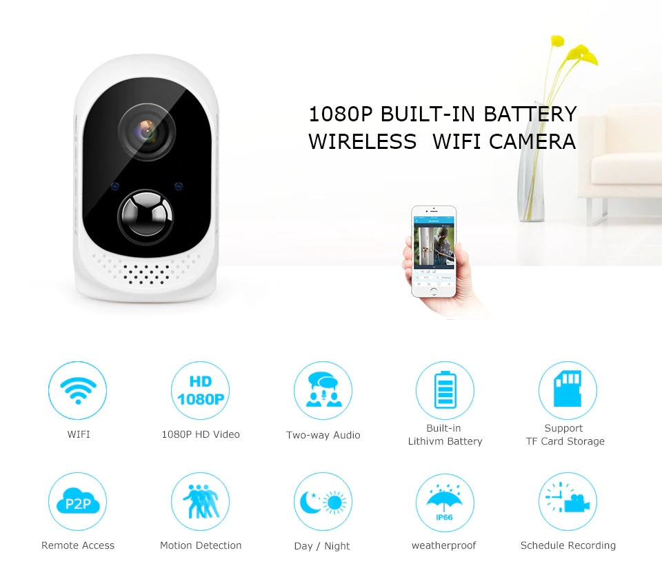 Wireless Security Camera, Security WiFi Cameras for Home Security