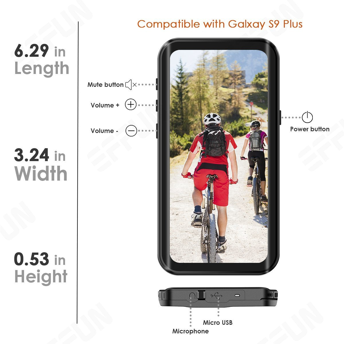 Underwater Samsung Galaxy S9 Plus Case Full Sealed Cover