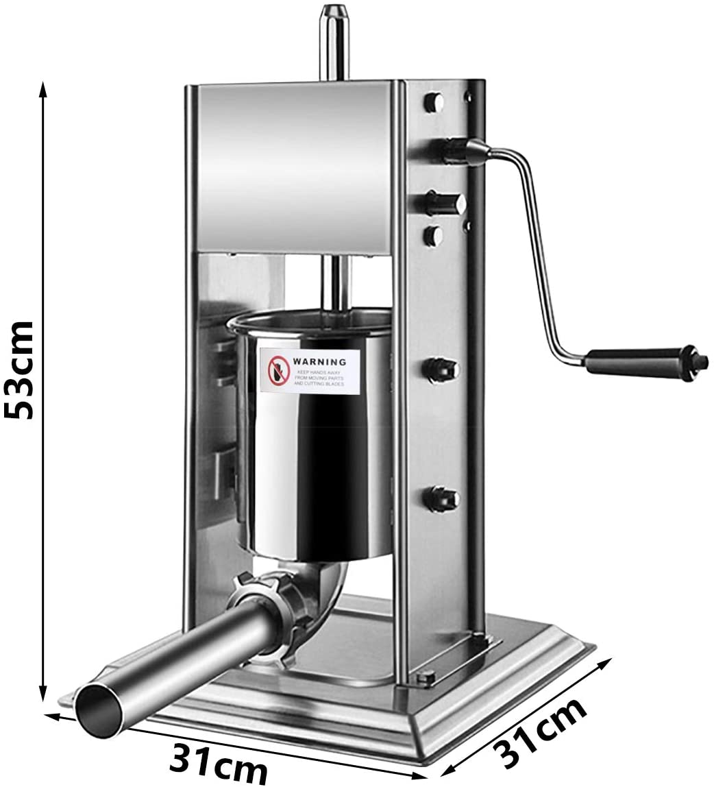 Sausage Maker 3L Manual – Stainless Steel Sausage Maker with 2-Speed Gearbox & 4 Filling Tubes