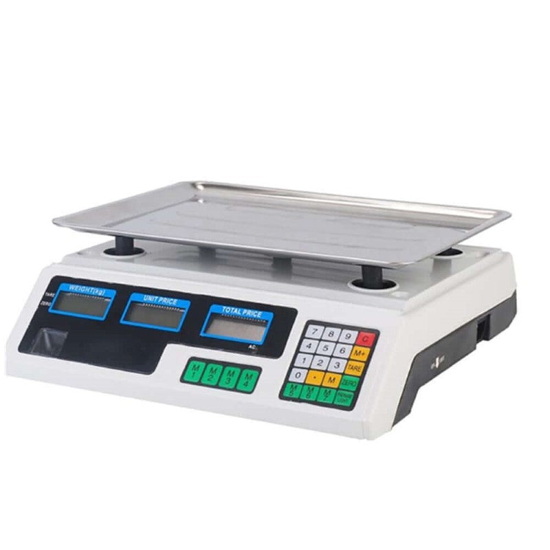 30KG Electronic Price Computing Scale Counting Equipment With Dual LCD Screen Display for Kitchen, Shops, Supermarkets