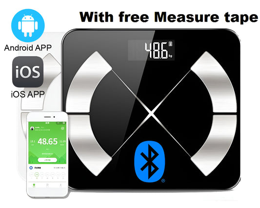 Bluetooth Body Fat Scale Wireless Digital Bathroom Body Fat Weight Scale