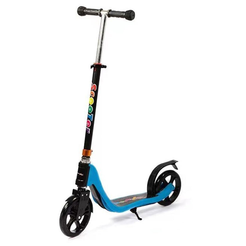 Kids Scooter with Adjustable Height – 2-Wheel Kick Kids Scooter with Wide Deck & Rear Brake