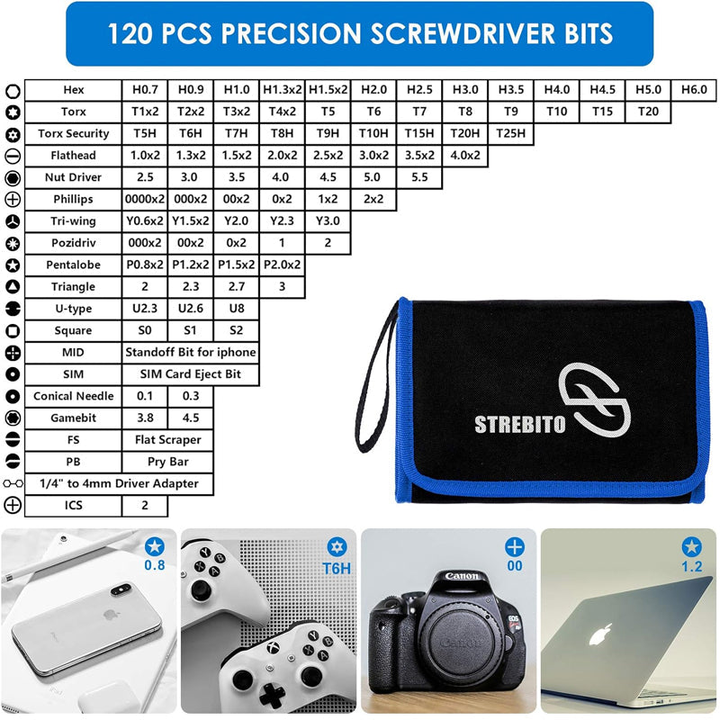 142-Piece Electronics Precision Screwdriver Set