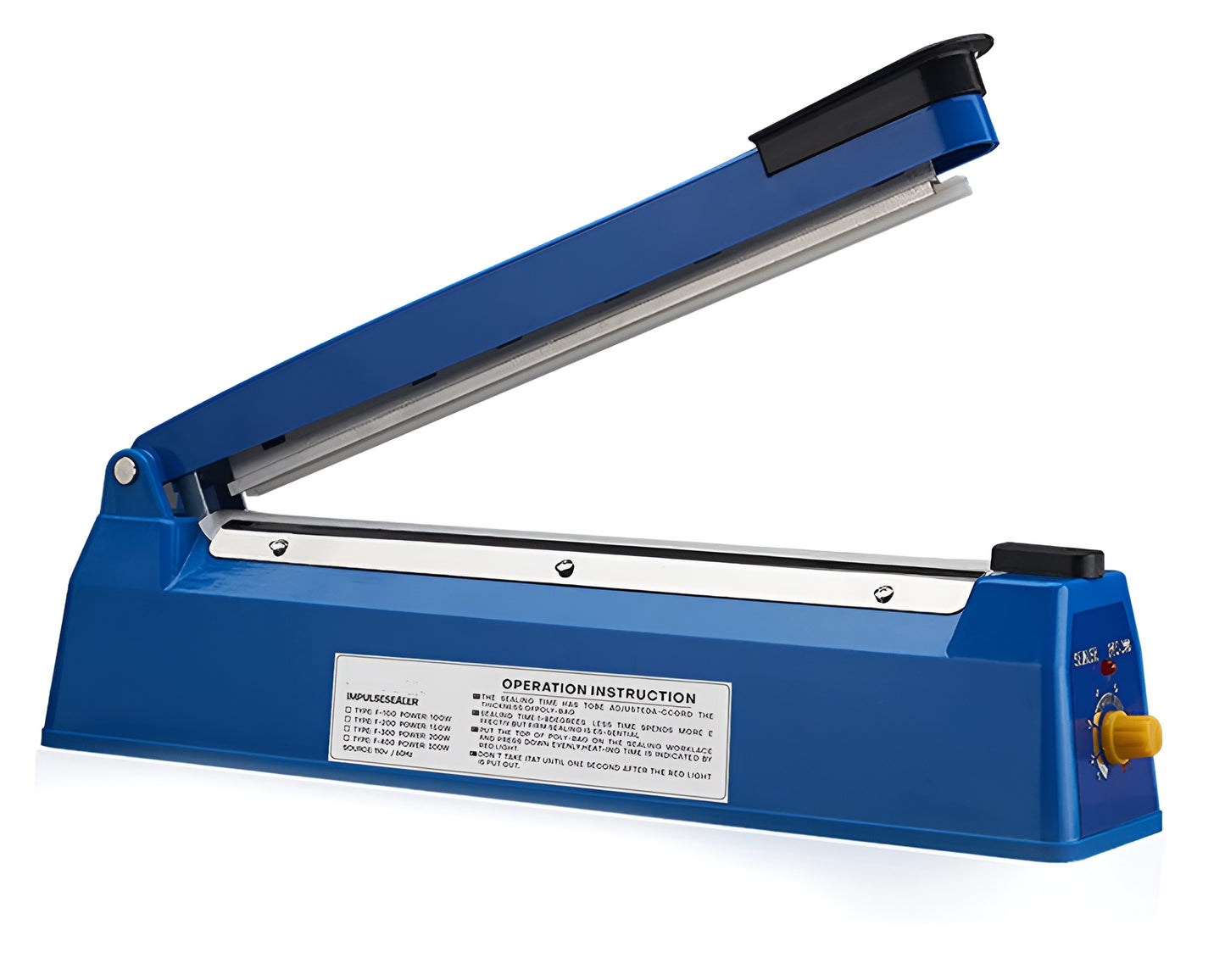 16 Inch Impulse Heat Sealer Poly Mylar Plastic Bag Sealer – Manual Packaging Machine for Home, Restaurant, and Food Storage