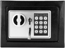 Electronic Digital Safe Box, 17E Home Use Electronic Password Steel Plate Safe Box with Keys Cabinet Safes