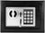 Electronic Digital Safe Box, 17E Home Use Electronic Password Steel Plate Safe Box with Keys Cabinet Safes