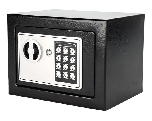 Electronic Digital Safe Box 17E Steel Home Security Safe with Keypad and Override Keys