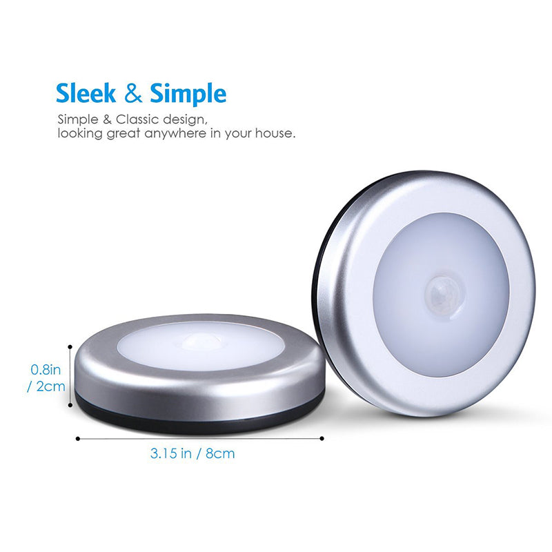 LED Closet Night Light with Motion Sensor – Pack of 6