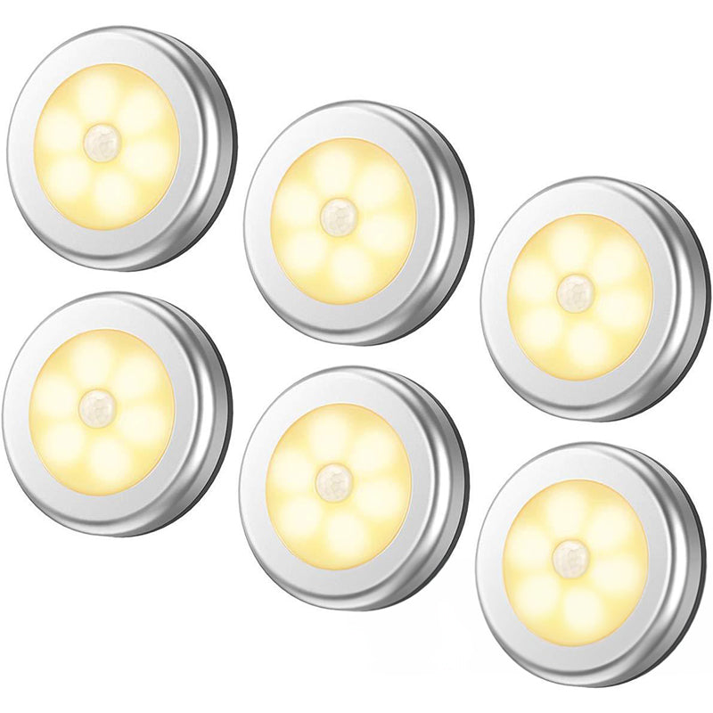 LED Closet Night Light with Motion Sensor – Pack of 6