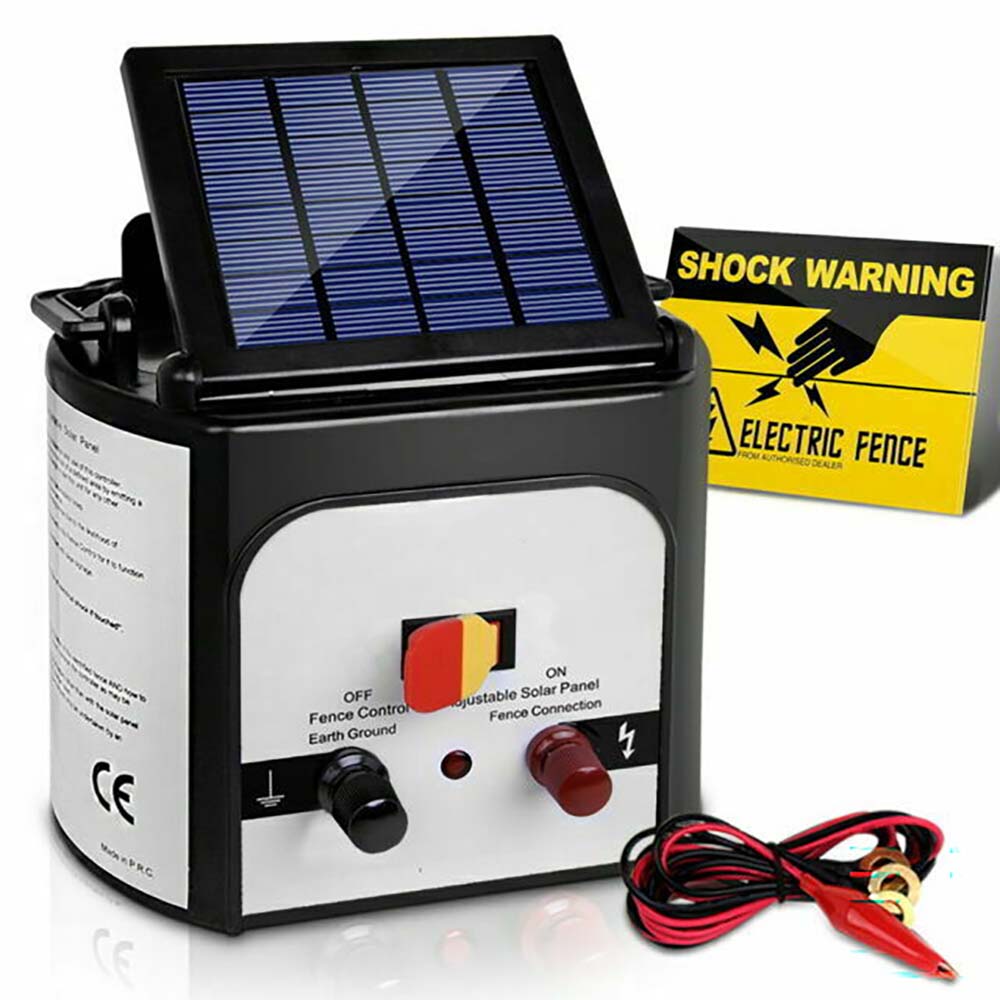 Solar Electric Fencing 10km 0.5J Solar Electric Fence Energizer 8KV Farm Animal Energiser