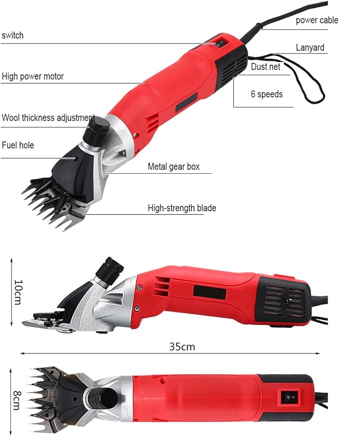 500W Electric Scissors Cutter Sheep Shears Machine - Goat, Sheep, and Farm Animal Hair Scissors Cutter