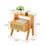 Bedside Table Wooden – Storage Bedside Table with Drawer for Living Room, Bedroom, or Study (50cm)