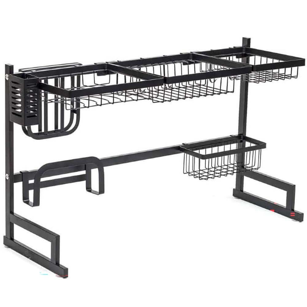 Dish Drying Rack Over Sink Kitchen Supplies Storage Shelf Countertop Space Saver