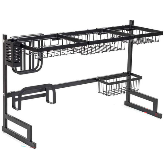 Dish Drying Rack Over Sink Kitchen Supplies Storage Shelf Countertop Space Saver