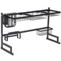 Dish Drying Rack Over Sink Kitchen Supplies Storage Shelf Countertop Space Saver