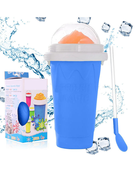 Slushy Maker Cup - Frozen Magic Squeeze Cup for Homemade Slushies, Milkshakes, & Smoothies