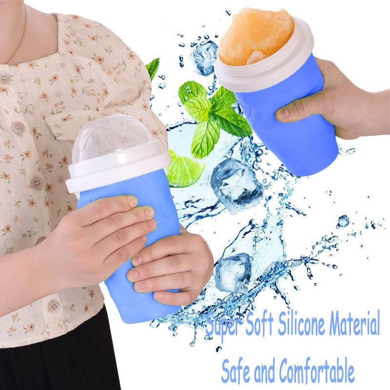Slushy Maker Cup - Frozen Magic Squeeze Cup for Homemade Slushies, Milkshakes, & Smoothies
