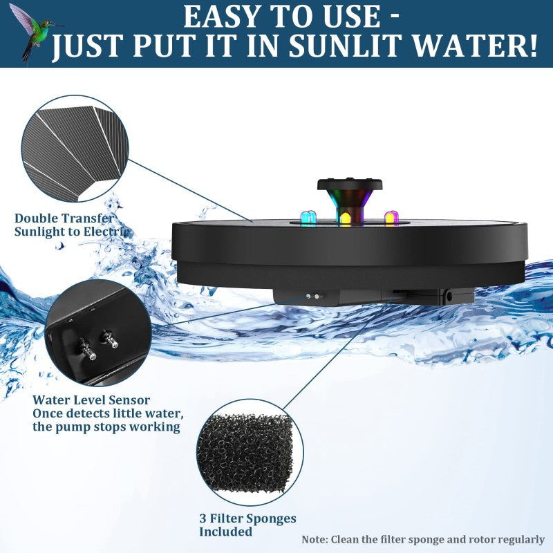 Solar Fountain Bring Serenity and Beauty to Your Garden Transform Your Garden with a Solar-Powered Water Fountain