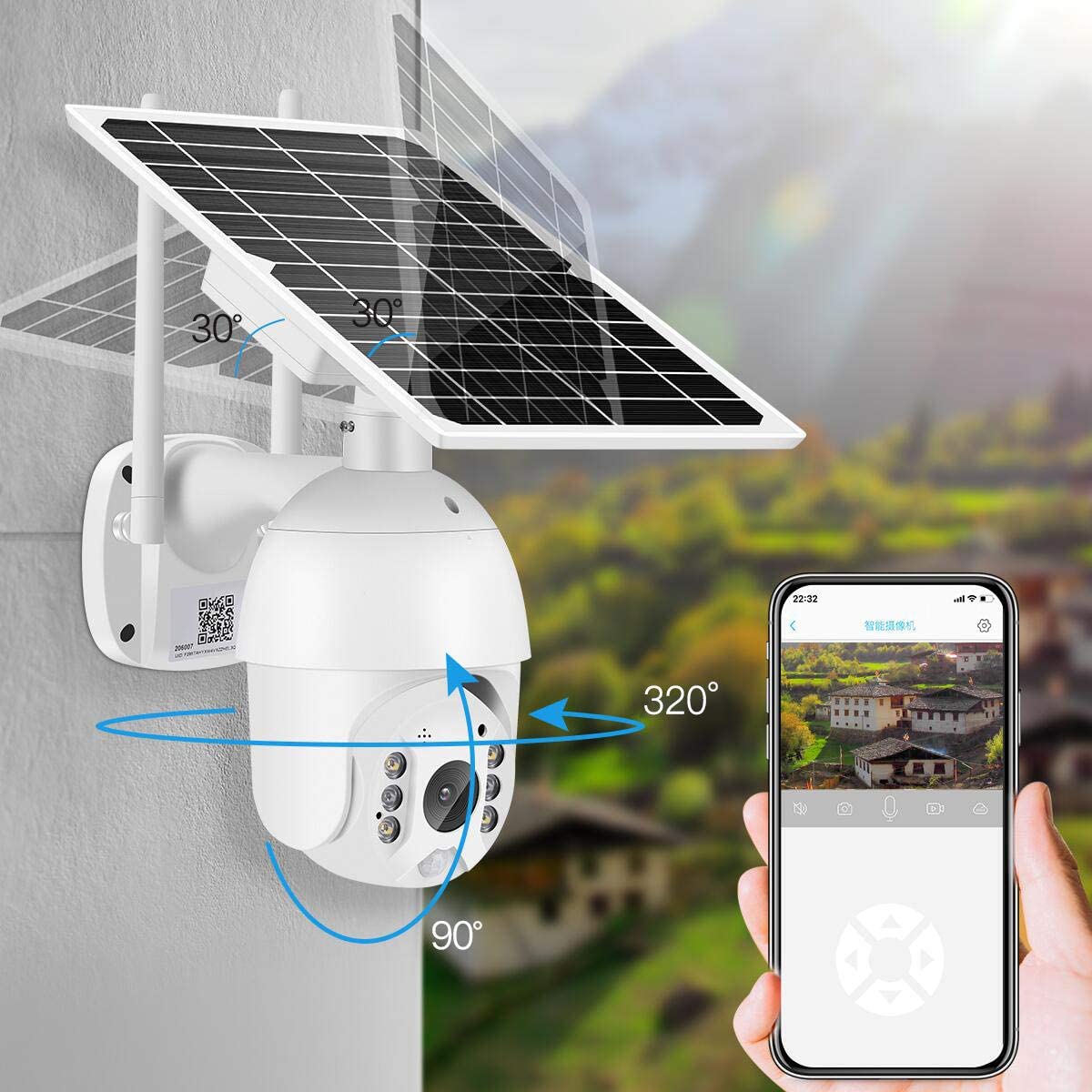 Security Camera, solar home security camera,