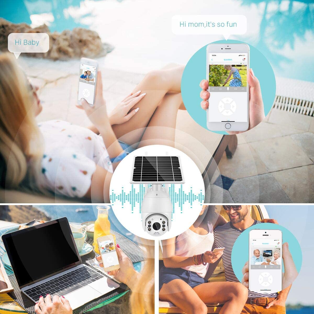 Security Camera, solar home security camera,