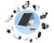 Solar Panel for Security Camera CCTV Surveillance System with Rechargeable Battery IP65 Waterproof Adjustable Bracket