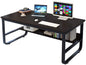 Computer Desk with Storage Bookshelf for Home Office, Desktop Computer Gaming Table Office Workstation