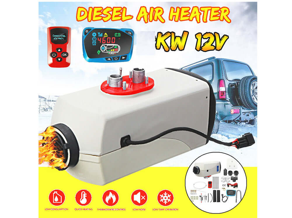 Diesel Air Heater 5kW 12V with LCD Switch