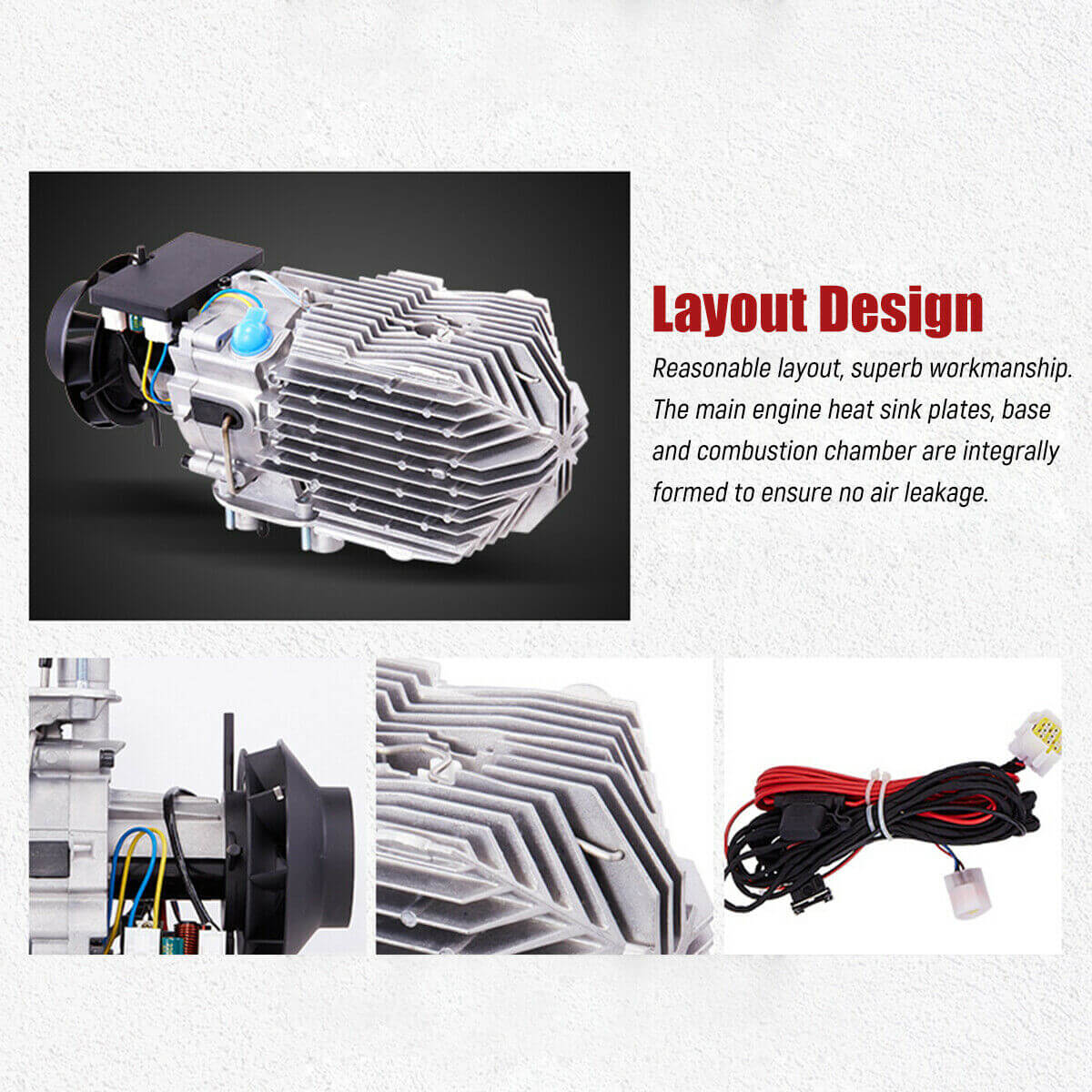 Diesel Air Heater 5kW 12V with LCD Switch