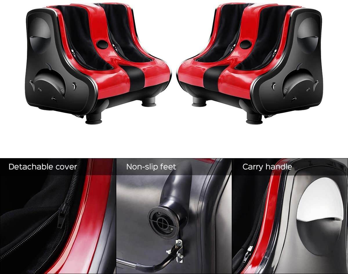 Leg Massager with Heat – Shiatsu Foot & Calf Leg Massager Machine