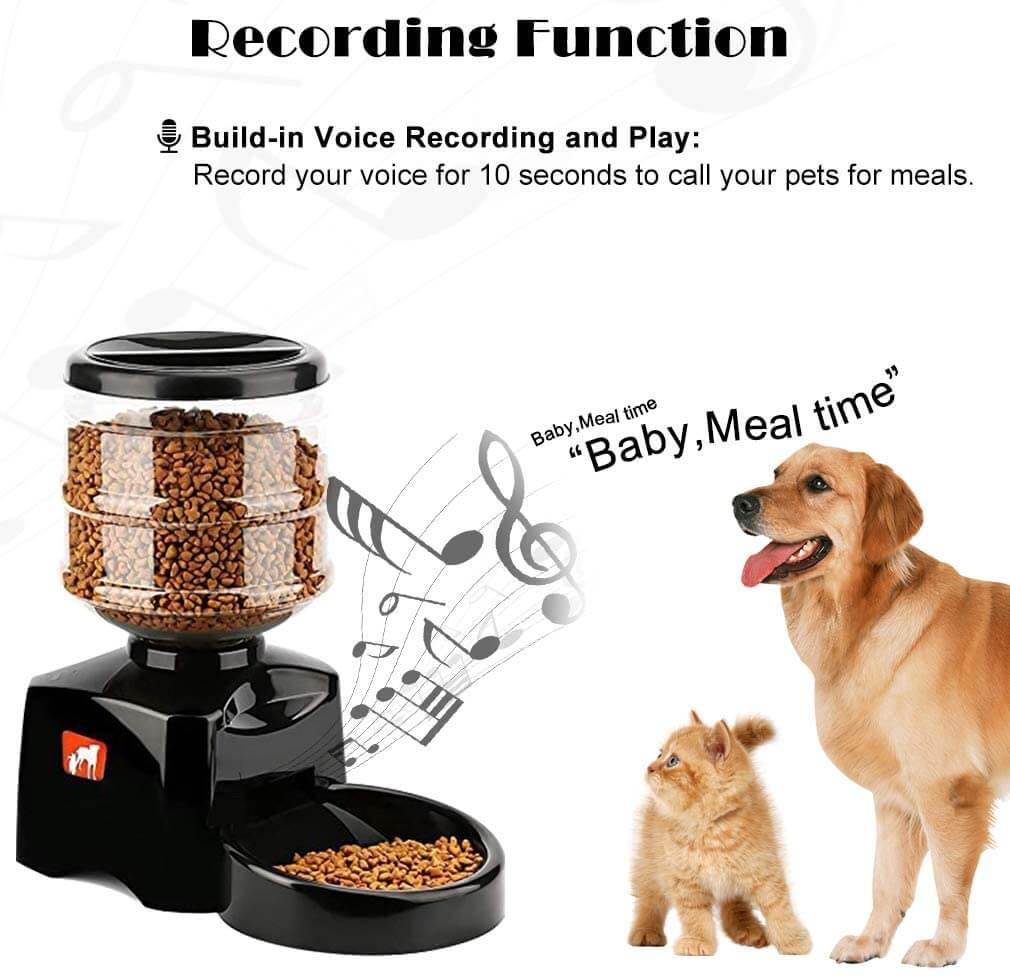 Automatic Pet Feeder Timed Dog Cat Food Dispenser