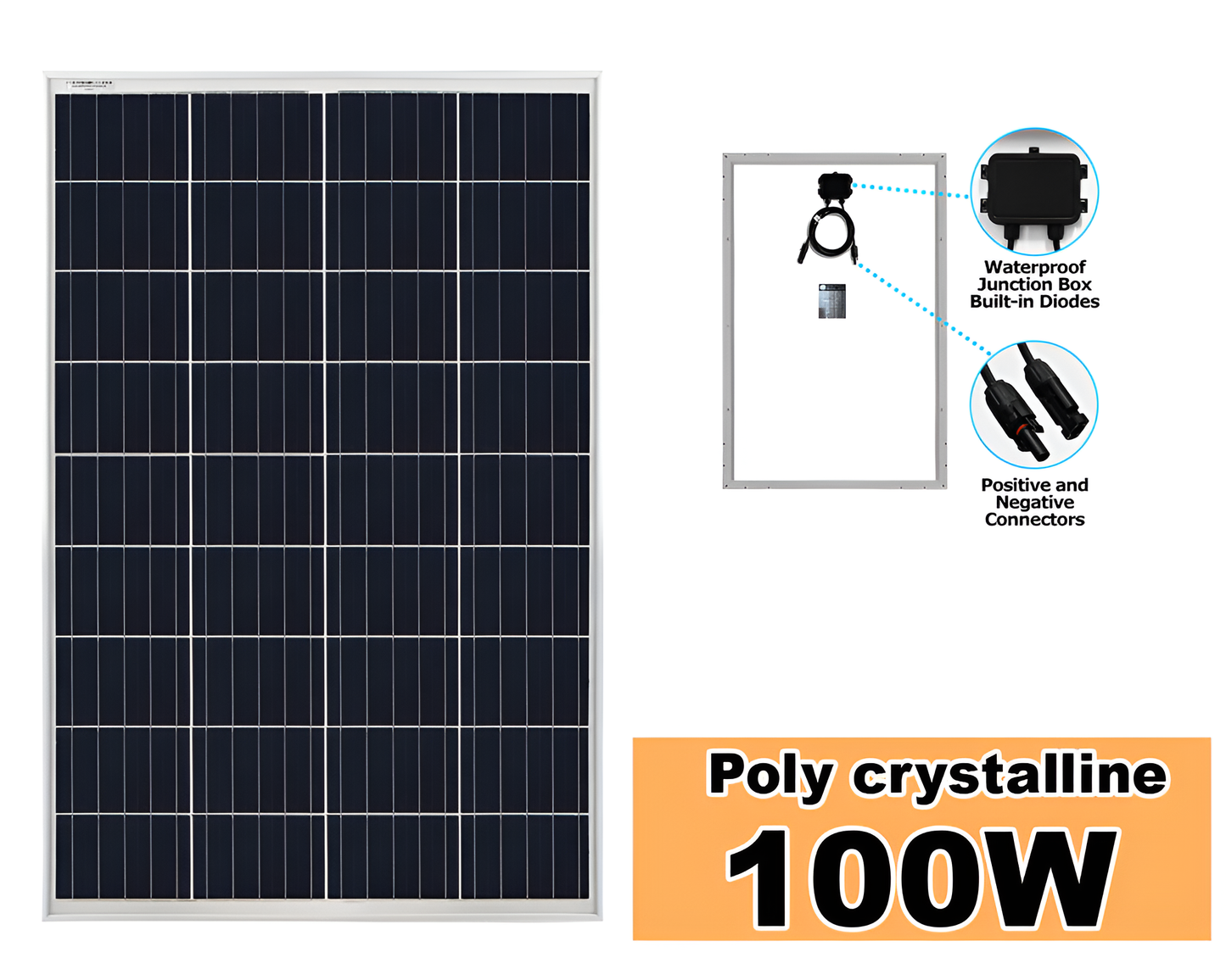 Solar Panel, 100w portable solar Panel
