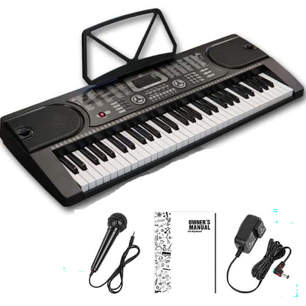 Keyboard Piano - 61-Key Keyboard Piano with LCD & Mic