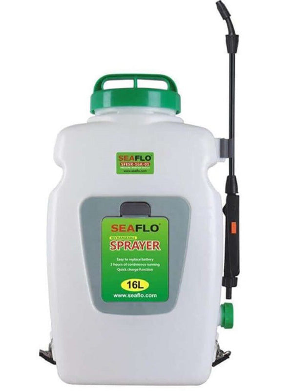 Seaflo Backpack Agricultural Electric Sprayer 16L 12-volt Rechargeable Battery