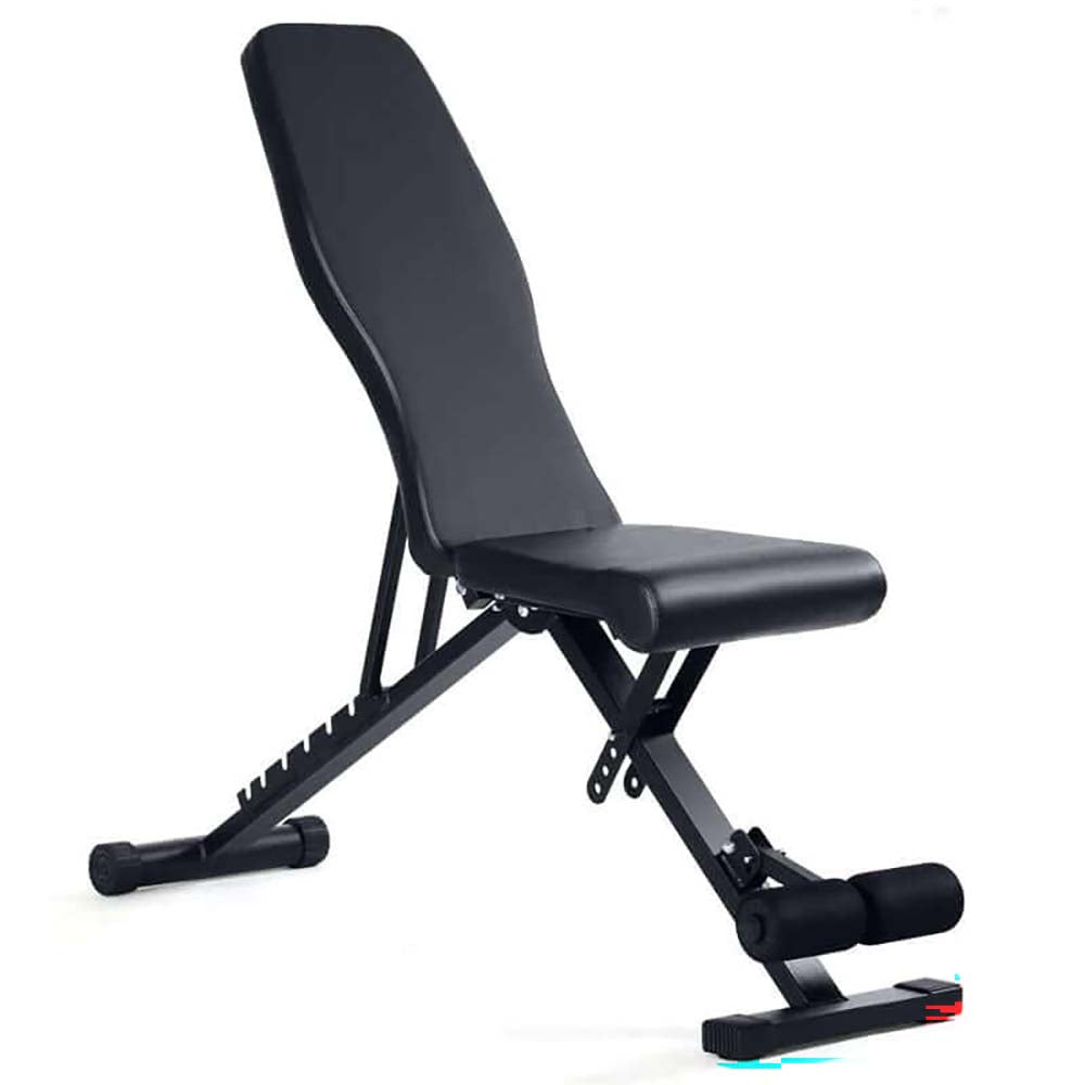 Weight Bench, Adjustable Utility Exercise Workout Bench, Foldable Full Body Incline/Flat/Decline Bench Press for Home Gym