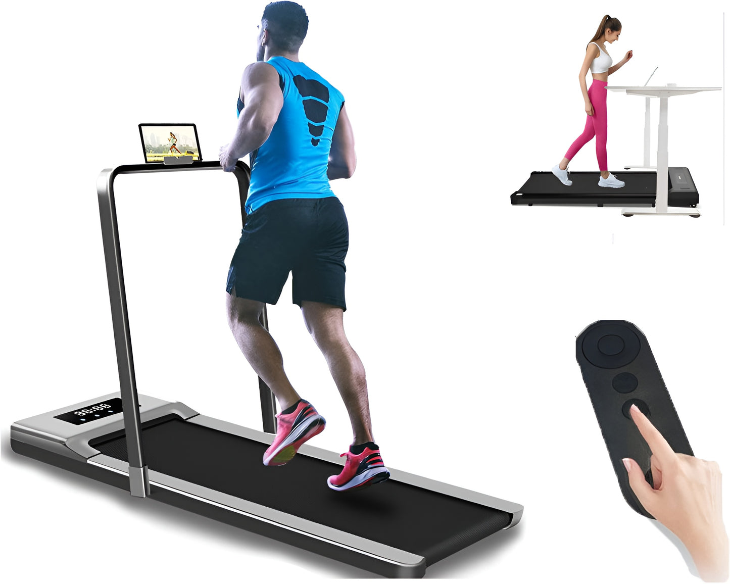 1.0HP Treadmill 120kg Capacity Under Desk Home Treadmill NZ Warranty