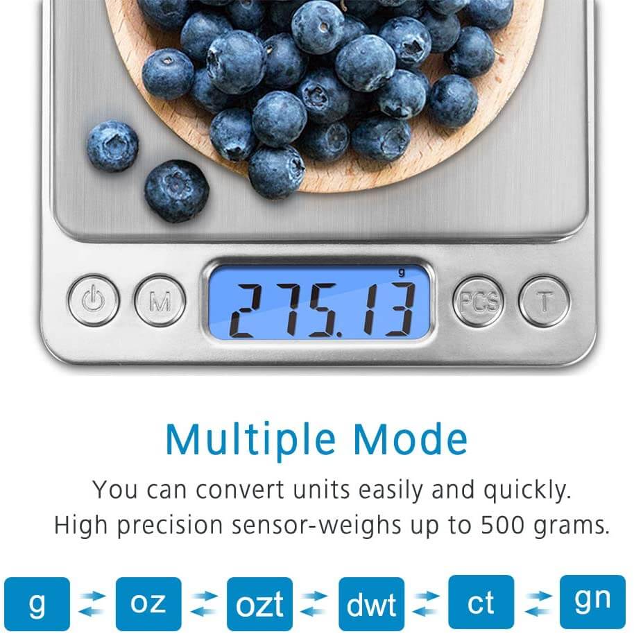 Digital Kitchen Scale – Mini Pocket Scale with 500g Capacity and 0.01g Precision