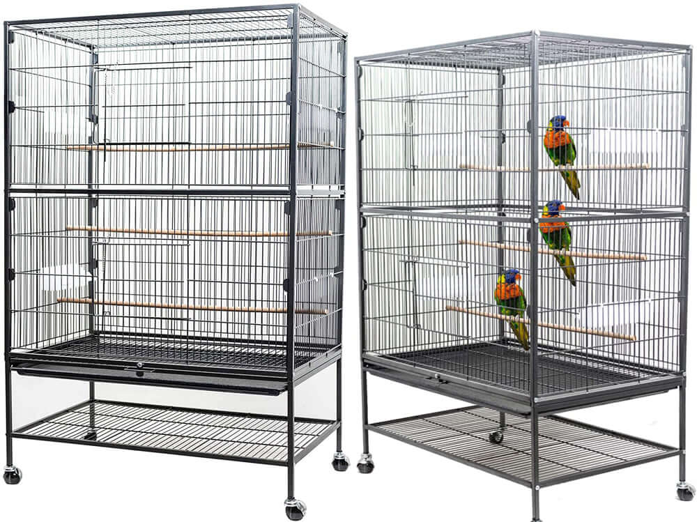 Bird Cage Parrot Aviary Perch Carrier