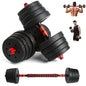 20KG Adjustable Dumbbell Set – 2-in-1 Barbell Kit